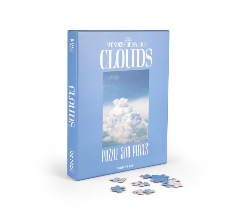 PRINTWORKS PUZZLE-Nature Clouds White Clouds 500pcsパズル（52x38 cm） - パズル - その他の素材 