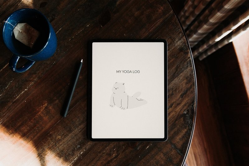 Yoga Journal (GoodNotes paper template PDF & PNG Sticker Bundle) /  Bhujangasana - 其他數位商品 - 其他材質 