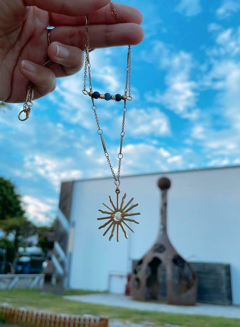 夏日太陽雙鍊 - 項鍊 - 其他材質 金色