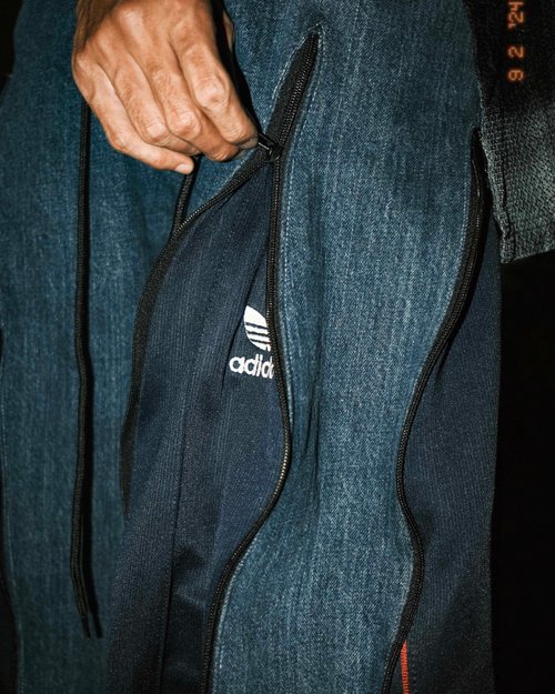 Tsubasa.Y│やんちゃなデニムジップパンツ 005 LEE ADIDAS トラック