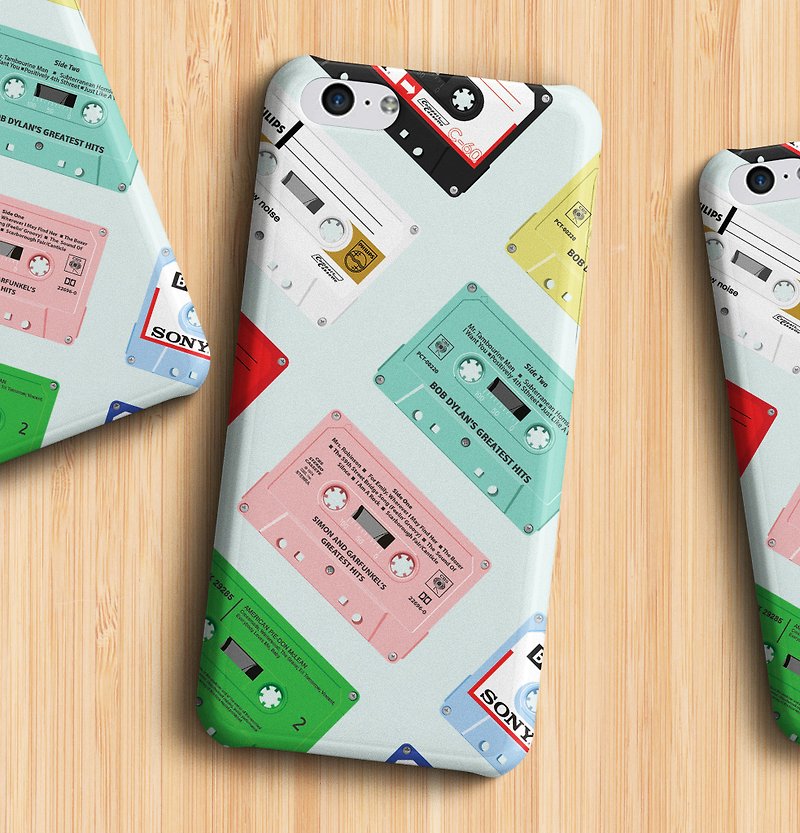 【โปร11.11 】Cassettes - mint Phone case - Phone Cases - Plastic Multicolor