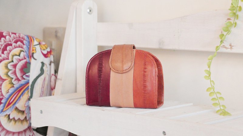 鄭漢手作りのイカの財布穏やかで暖かい - 財布 - その他の素材 オレンジ