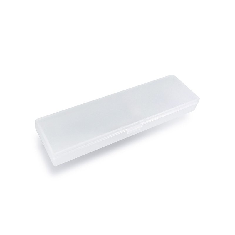 190+配件 長形磨砂透明塑料盒 - 鉛筆盒/筆袋 - 聚酯纖維 透明