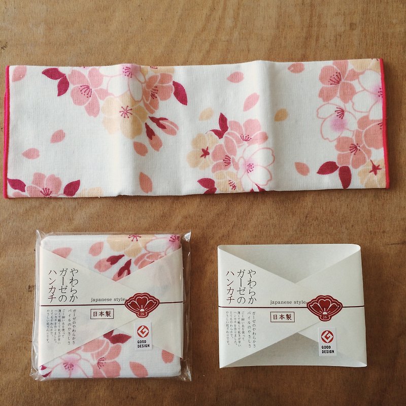 櫻花方巾 - 毛巾浴巾 - 其他材質 粉紅色