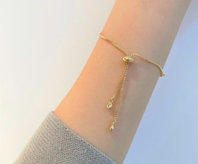Daily Lucky Gold Piece 14kgf Bracelet Adjustable Bracelet