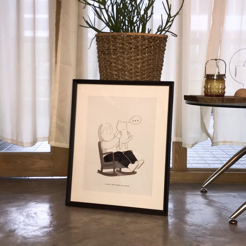 ART PRINT - I ENJOY WATCHING YOU GROW NO.1 - 海報/掛畫/掛布 - 紙 白色