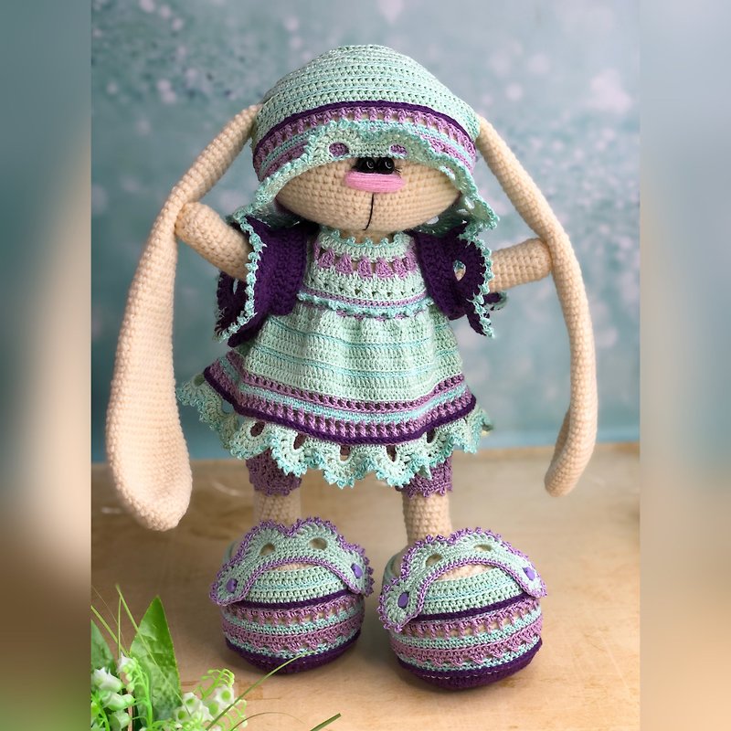 Digital Download - TEFFI Crochet and knit outfit pattern - 編織/刺繡/羊毛氈/縫紉 - 羊毛 綠色