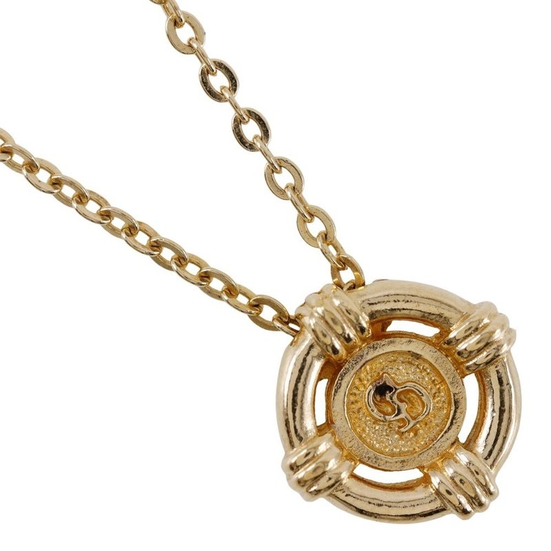 【日本直送】クリスチャンディオール Dior CD ネックレス 金メッキ 約4.8g レディース【中古】 - 項鍊 - 其他金屬 金色