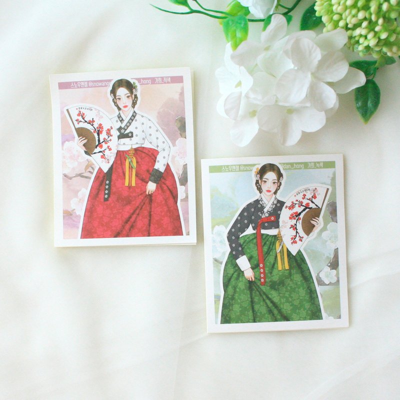 snowangel_Oriental Sticker_gahee - 貼紙 - 紙 