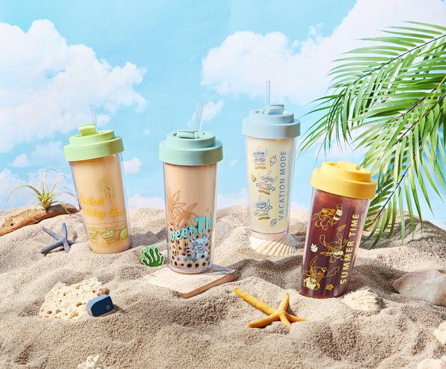 ディズニー サマーシリーズ エコゼン 透明二重タンブラー 750ml