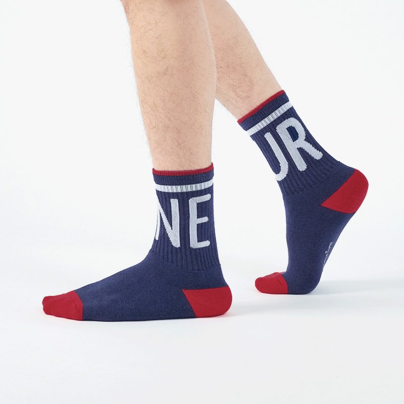 Your Tone Antibacterial Sports Socks/Dark Blue(F)-MIT Antibacterial Sports Socks - Socks - Cotton & Hemp Blue