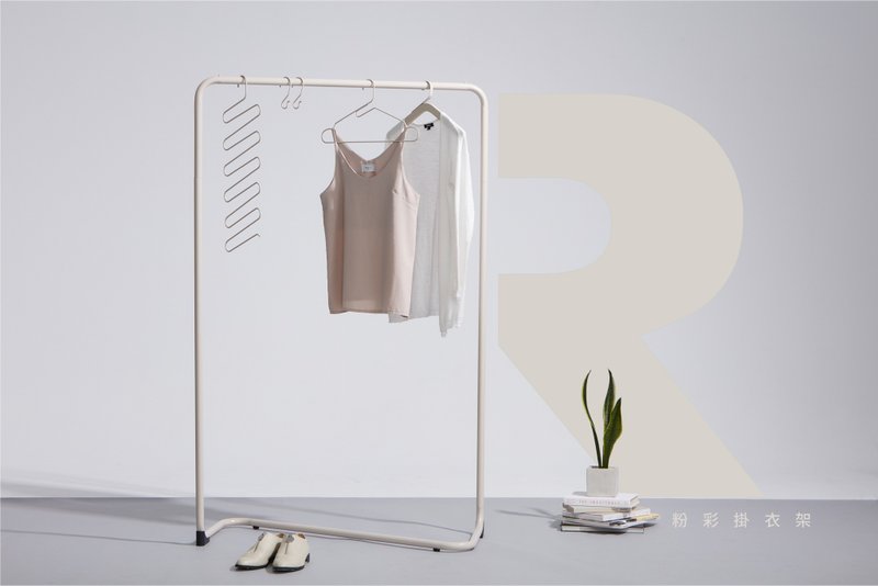 [Mi Bai Yun Duo Combination] Pastel hanger + Pastel hanger + Dual-purpose S hook - Storage - Other Metals Multicolor