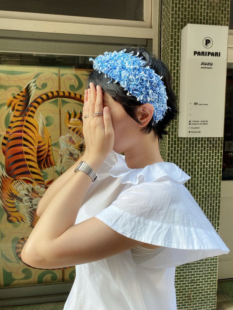 Hand braided headband tulle see through - ที่คาดผม - วัสดุอื่นๆ สีดำ