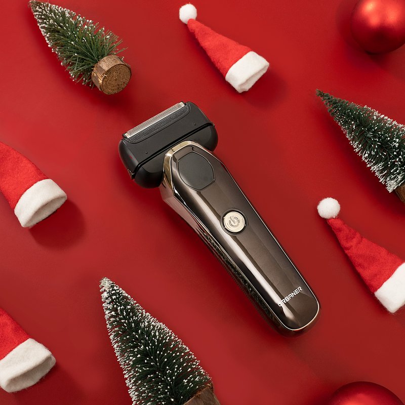 【3D Floating Shaver】Waterproof Three-Blade Electric Razor for a Smooth, Efficient Shave Without Pulling - A Perfect Christmas Gift - สกินแคร์ผู้ชาย - วัสดุกันนำ้ สีดำ