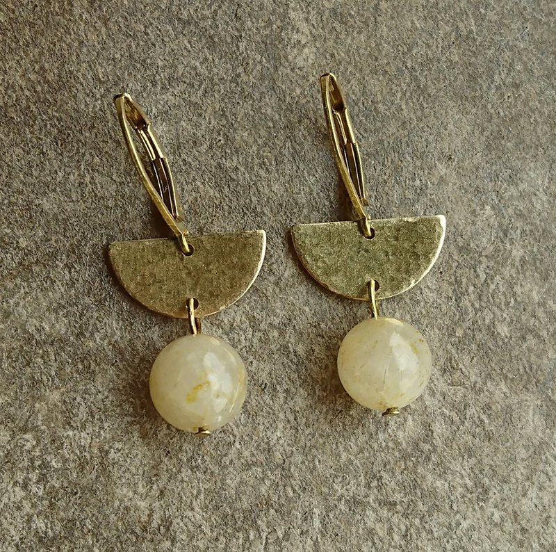 Harvest Moon Earrings - Earrings & Clip-ons - Other Metals Yellow