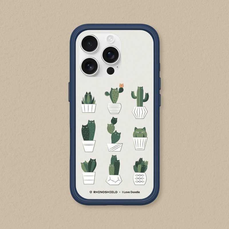 Mod NX邊框背蓋手機殼∣ilovedoodle系列/仙人掌家族 for iPhone - 手機殼/手機套 - 塑膠 多色