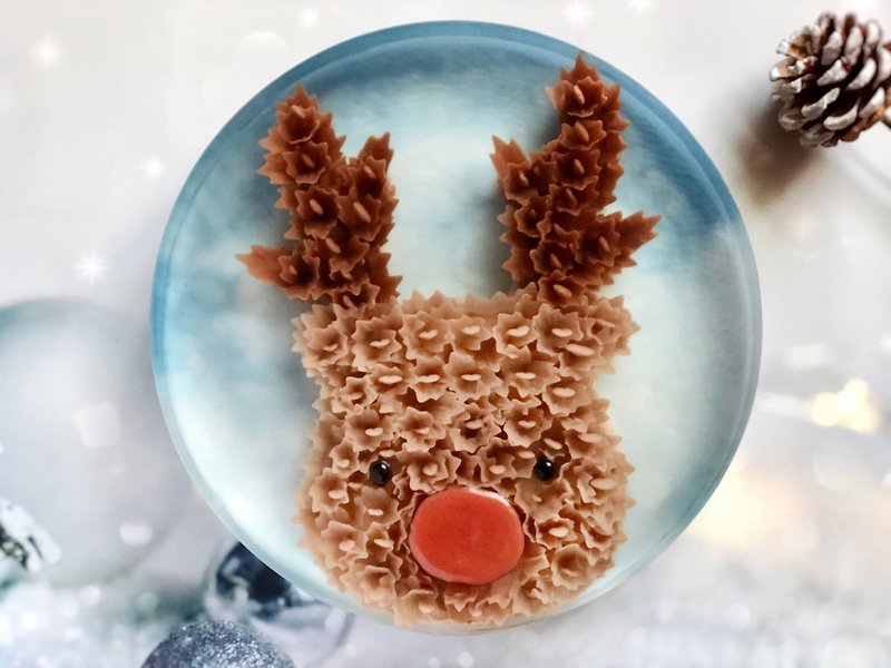 Christmas series cute elk jelly flowers - Cake & Desserts - Fresh Ingredients Blue
