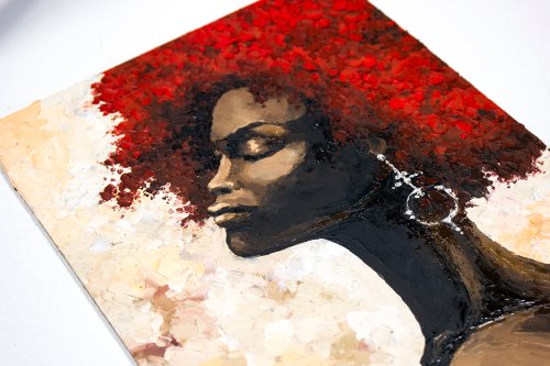 絵画　アート　美術作品　アフリカの女性 絵画 アート 美術作品 アフリカの女性 Amazon.co.jp: ZFXFHDR(へ