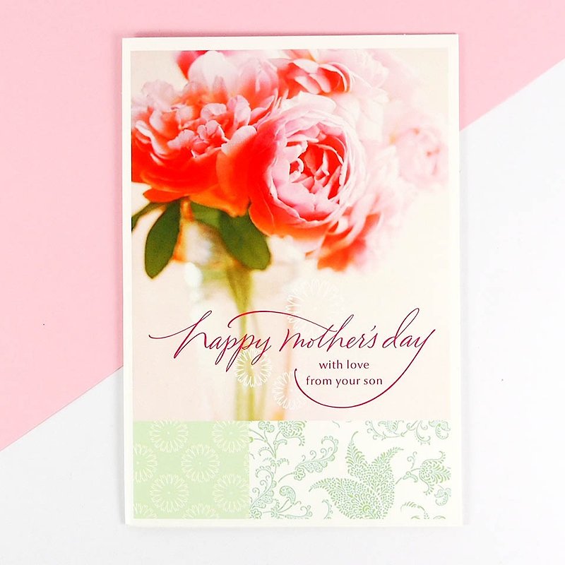 Carnation Love] [Mother's Day Card - Cards & Postcards - Paper Red