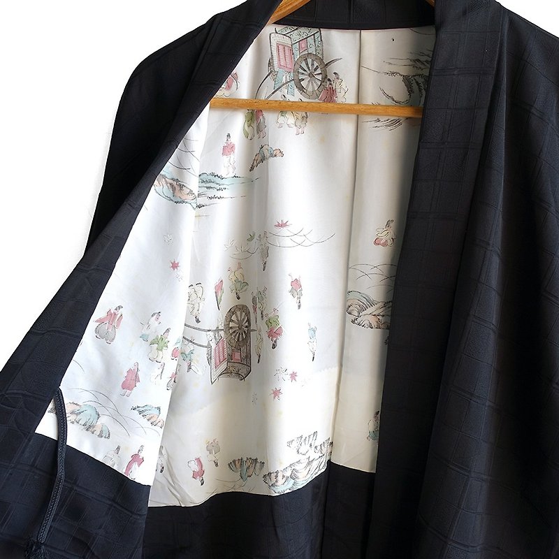 │Slowly│ Japanese Antiques - Light kimono coat M20│ .vintage retro vintage theatrical... - เสื้อแจ็คเก็ต - วัสดุอื่นๆ หลากหลายสี