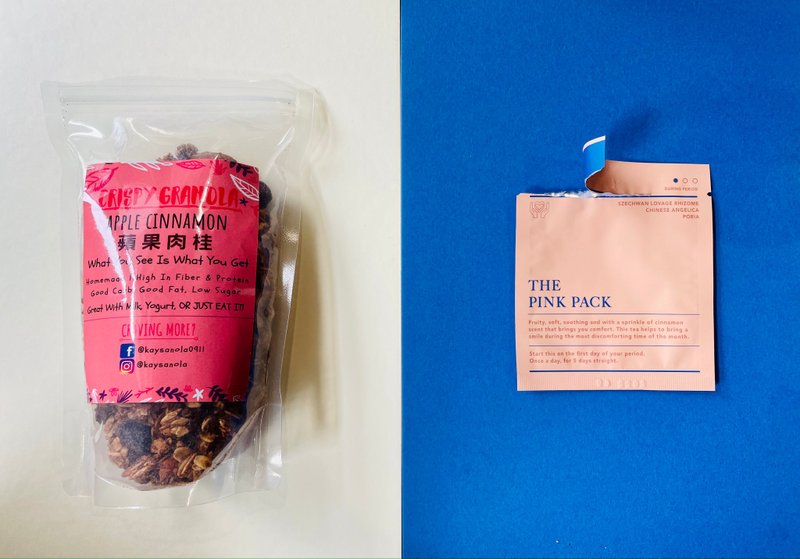 雙11限量: 草本調理呵護組 + Kay's Granola 咔諾菈燕麥脆片 - 茶葉/茶包/水果茶 - 其他材質 藍色