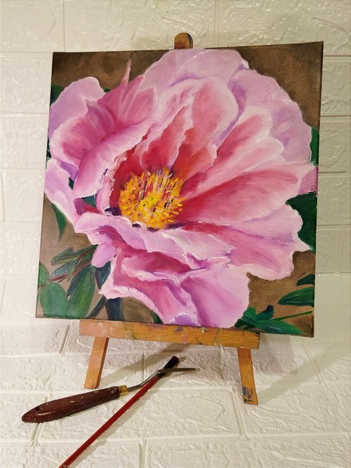 絵画 テクスチャーアート ボタニカルアート 花の絵 花柄 フラワーアート　ピンク 絵画 テクスチャーアート ボタニカルアート 花の絵 花柄