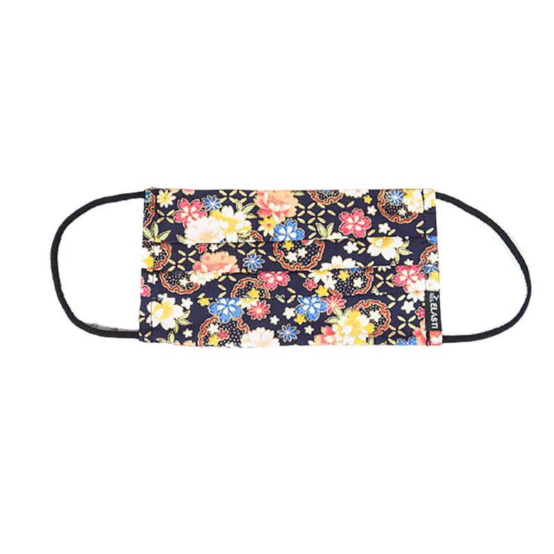 [ELASTI] Japanese style cloth mask-night flower fragrance - Face Masks - Cotton & Hemp Multicolor