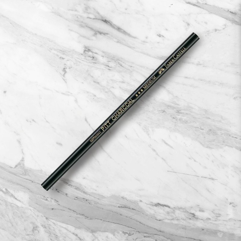 Faber-Castell 天然木炭筆/普通-12入(原廠正貨) - 其他 - 其他材質 黑色