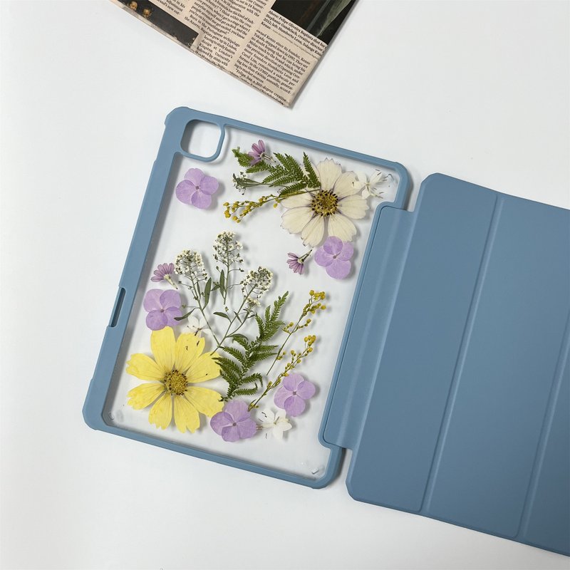 紫色馨香手工押花iPad外殼 iPad Air 11寸 13寸 iPad Pro 11寸13 - 手機殼/手機套 - 植物．花 
