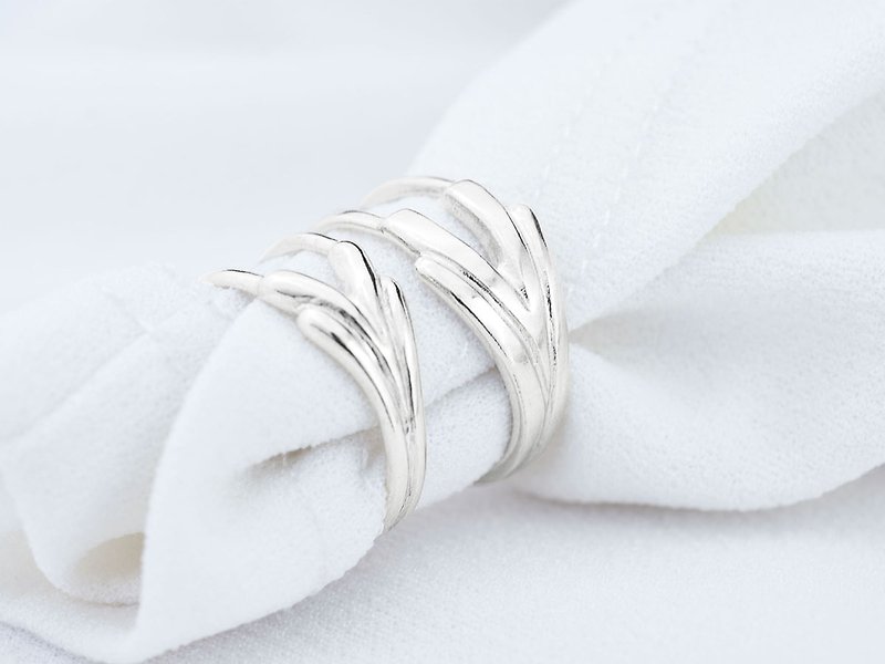 ove Blossom (silver couple ring) - C percent jewelry - Couples' Rings - Sterling Silver Silver