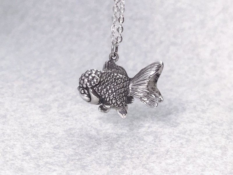獅頭金魚-純銀項鍊 - 項鍊 - 純銀 銀色