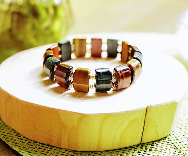 Natural tiger deals eye stone bracelet