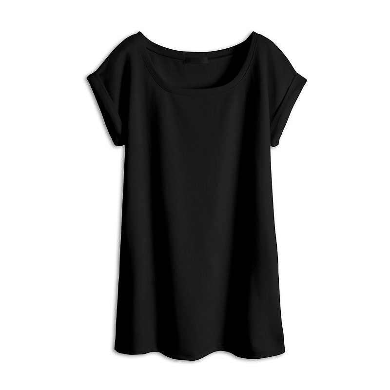 AppleWork female long version of melanin TEE buy clothes delivery! - เสื้อยืดผู้หญิง - ผ้าฝ้าย/ผ้าลินิน 