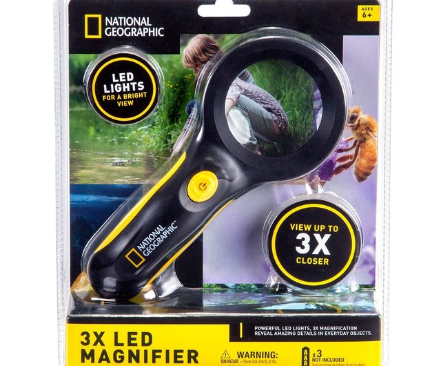 【NATIONAL GEOGRAPHIC】ピクセルスライド★送料・関税込★3色 NATIONAL GEOGRAPHIC National Geographic 3x LED magnifying