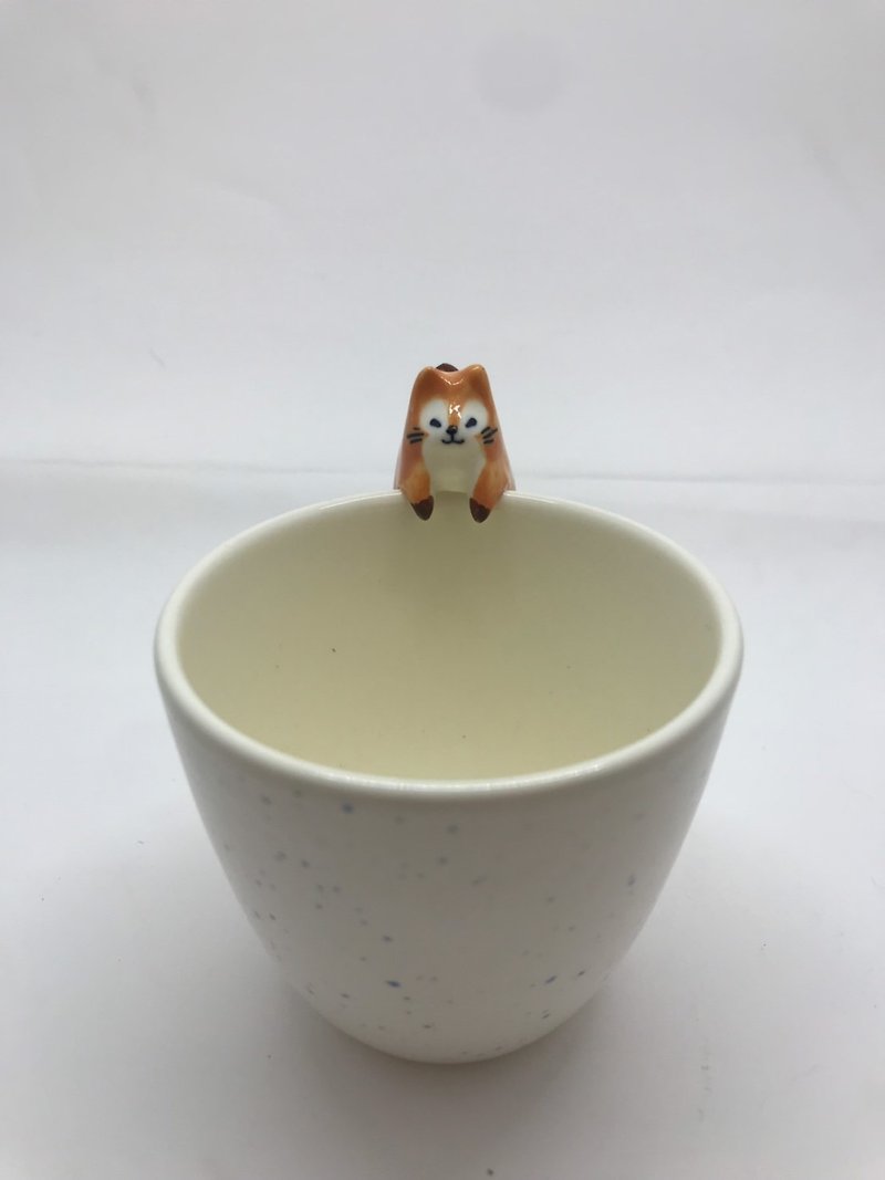 アニマルクライミングカップ-フォックスフォックス - グラス・コップ - 陶器 多色