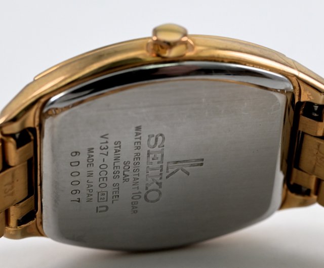 送料無料SEIKO セイコーLUKIA ルキアソーラー電波時計Ref.V137