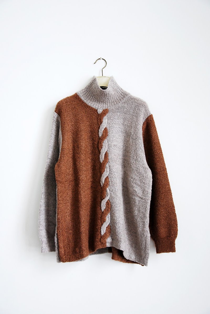 Pumpkin Vintage. A braised high collar sweater - Women's Sweaters - Other Materials 