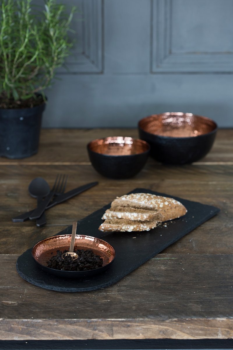 【UK】●Copper & Slate Serving Platter●  The Just Slate Company - Small Plates & Saucers - Other Materials 