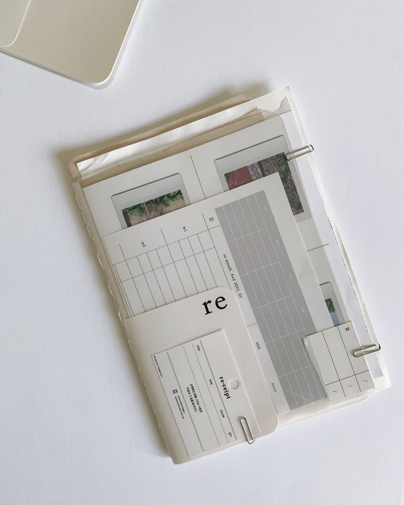PVC Transparent Notebook | Minimal A5-like Journal with Eco Paper Inserts - 筆記本/手帳 - 紙 