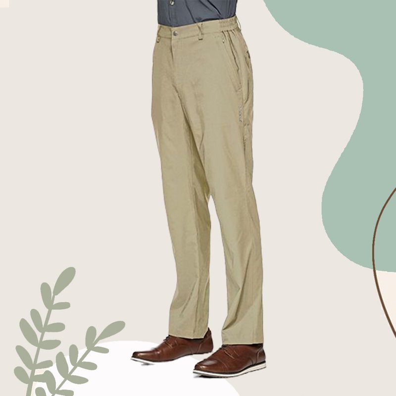 [ワイルドランド Wilderness] 日本製糸伸縮性アンチUVパンツ メンズ W1302-121 小麦色 - パンツ メンズ - ポリエステル カーキ