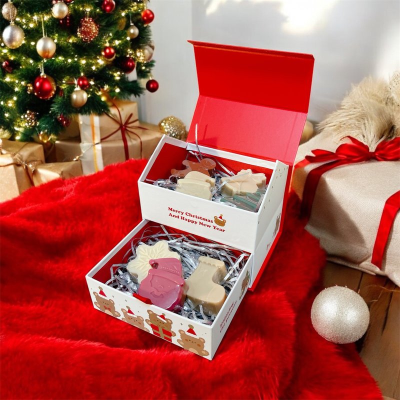 Limited Edition- Seven-Piece Christmas Handmade Soap Gift Box - Double-Layer - Soap - Other Materials 