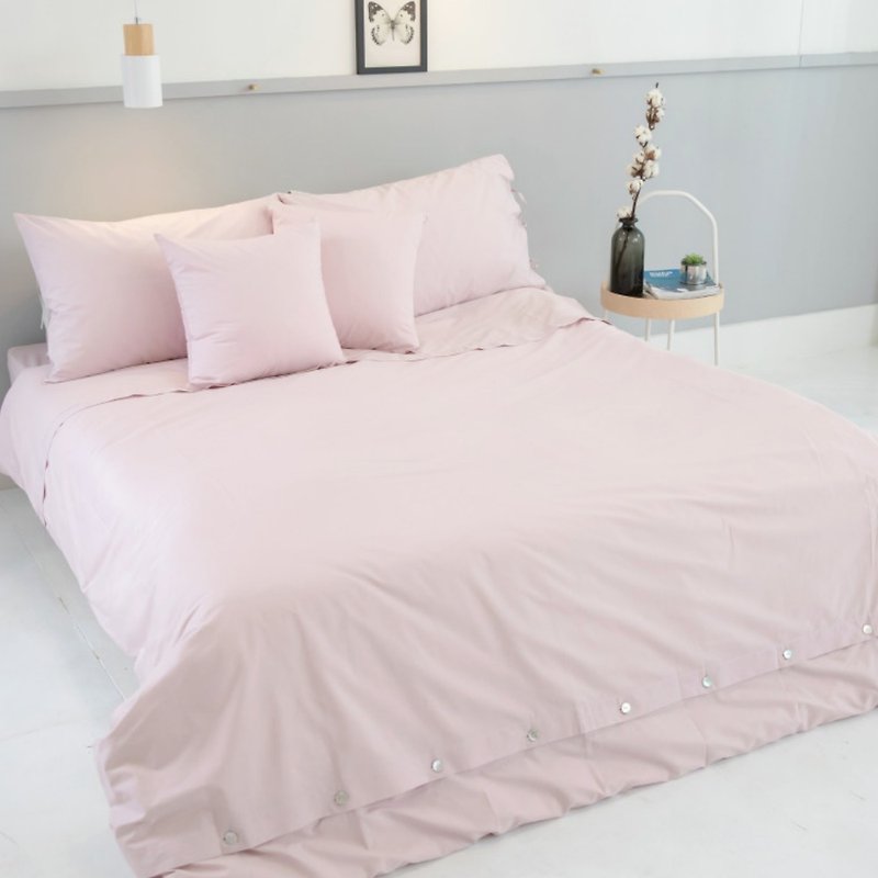 Queen_Awakening of Heart bedding set_fresh quartz pink(New) - Bedding - Cotton & Hemp Pink
