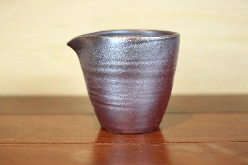 【快速出貨】手作紋柴燒茶海 公道杯 名家葉敏祥作品 中秋品茶 - 茶壺/茶杯/茶具 - 陶 