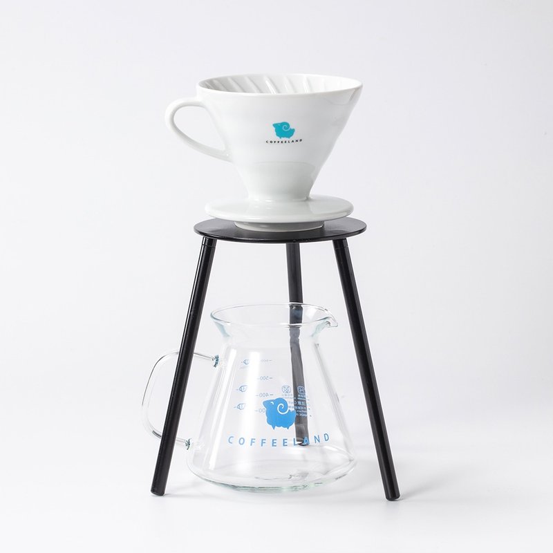 COFFEELAND | 小羊V60陶瓷濾杯 - 咖啡壺/手沖壺 - 瓷 白色