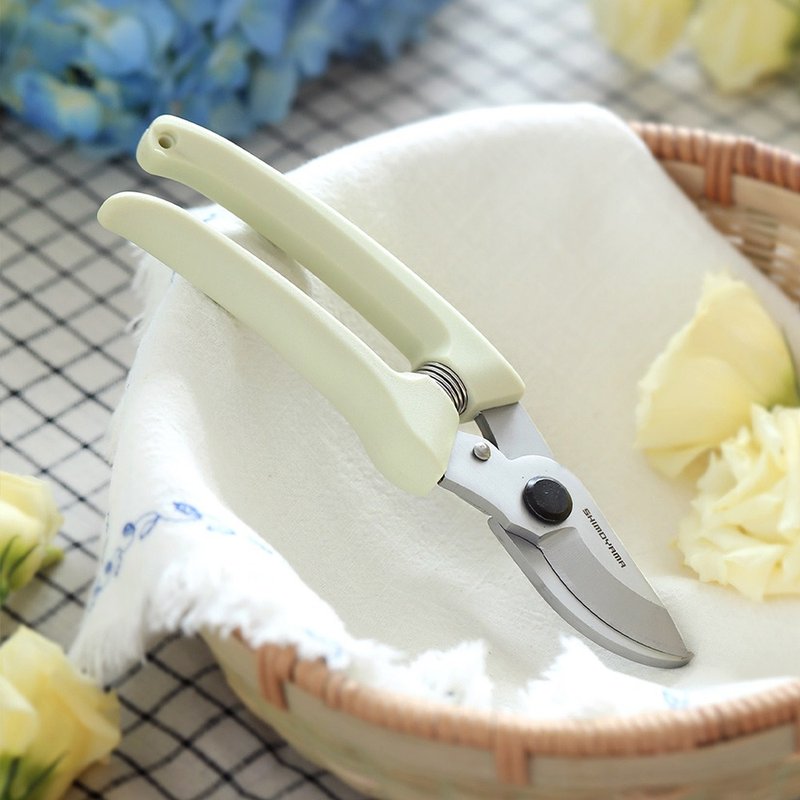 日本霜山 加厚短柄剪錠鋏/園藝剪/花藝剪刀 - 其他 - 其他材質 白色