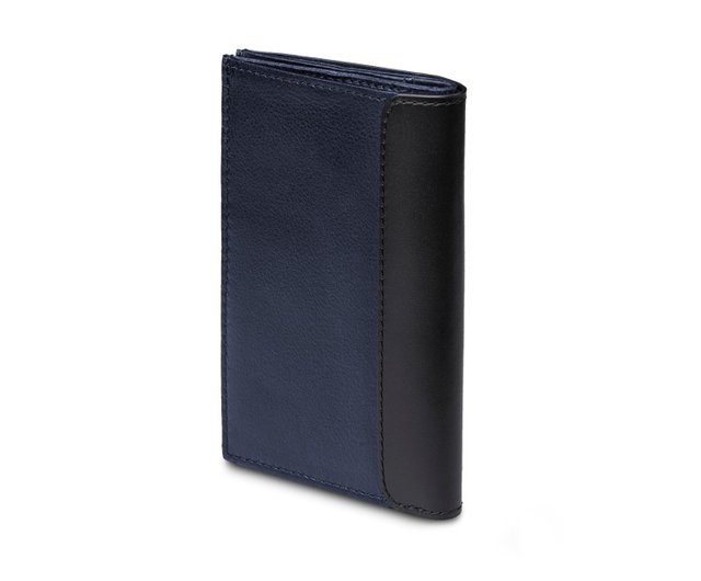 MOLESKINEクラシックレザーストレートウォレット-ロイヤルブルー - ショップ MOLESKINE 財布 - Pinkoi