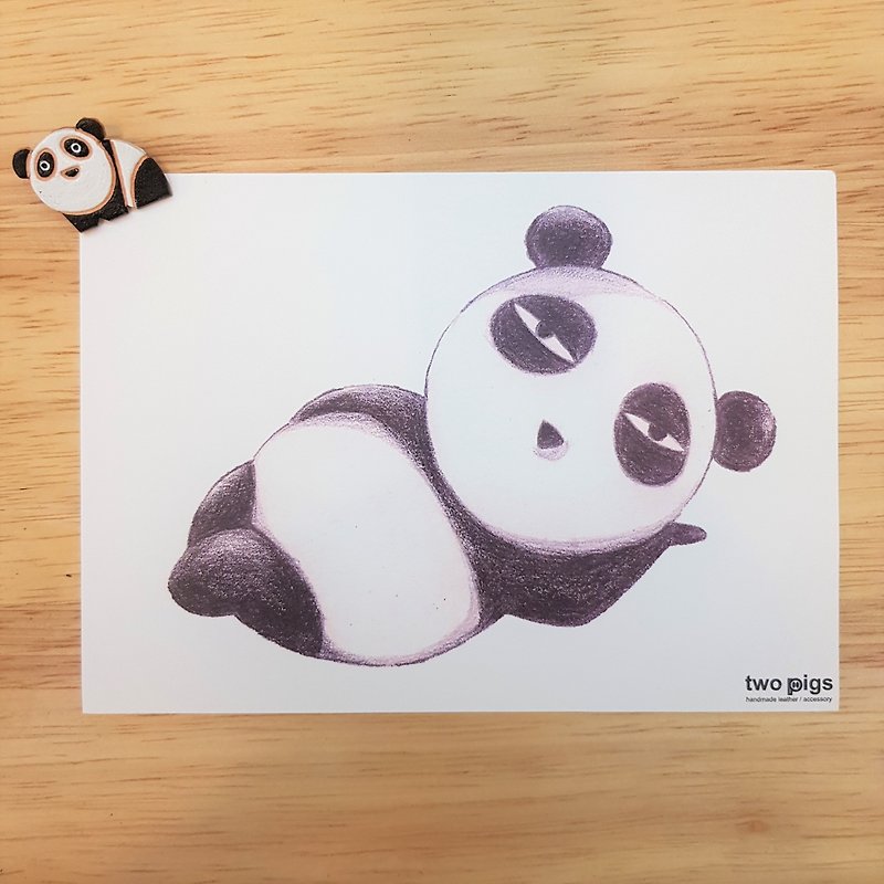 Postcard/Cool Card/Card_Paper_ Sleepy Panda - Cards & Postcards - Paper Multicolor