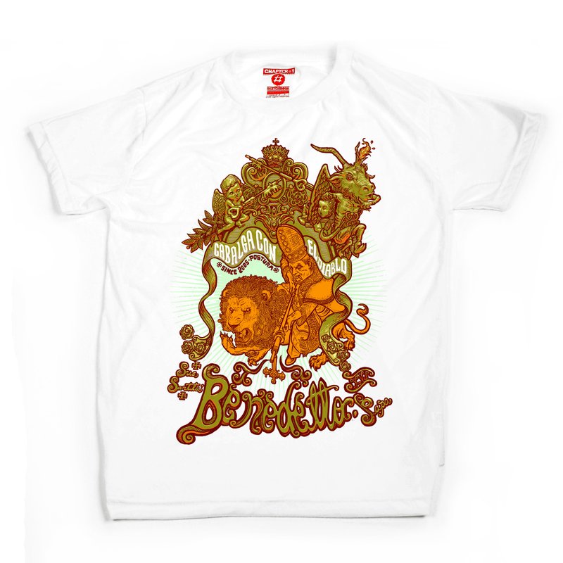The hunter lion unisex men woman cotton mix Chapter One T-shirt - 男 T 恤 - 棉．麻 白色
