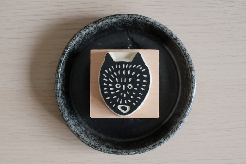 [Hand-Engraved Stamp] Striped Fox - Stamps & Stamp Pads - Rubber 