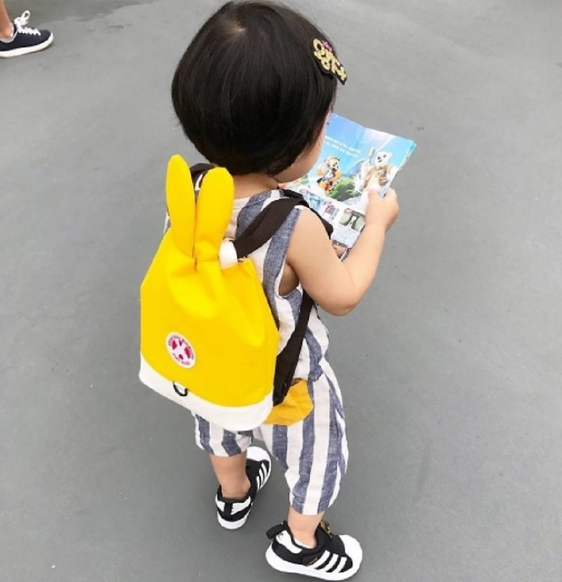 Korea Play Jello anti-lost package - children's version (Sunshine Yellow) - Drawstring Bags - Waterproof Material Yellow
